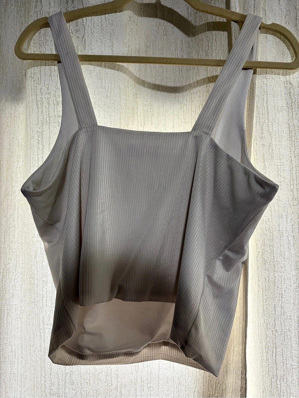 Pink Lily Ribbed Tank Top in White - Picture 2 of 4